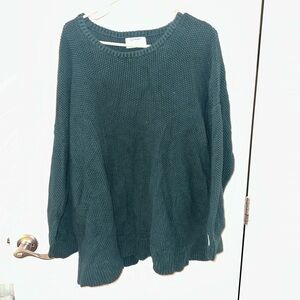 Old Navy Dark Green Crew Neck Sweater